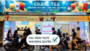 nhượng quyền trà sữa Crane Tea